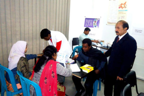 Hepatitis-B Virus Detection & Blood Group Determination Program held at AUST